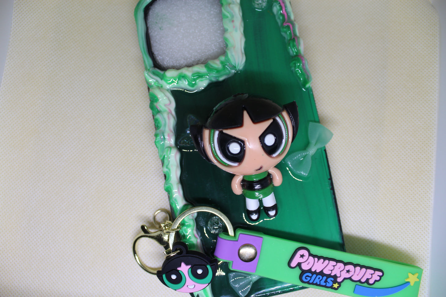 iPhone 15 pro Max buttercup from Powerpuff girls phone case