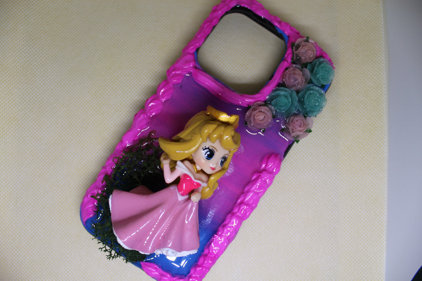 Sometimes blue sometimes pink princess iPhone 14 pro, 14 pro max phone case