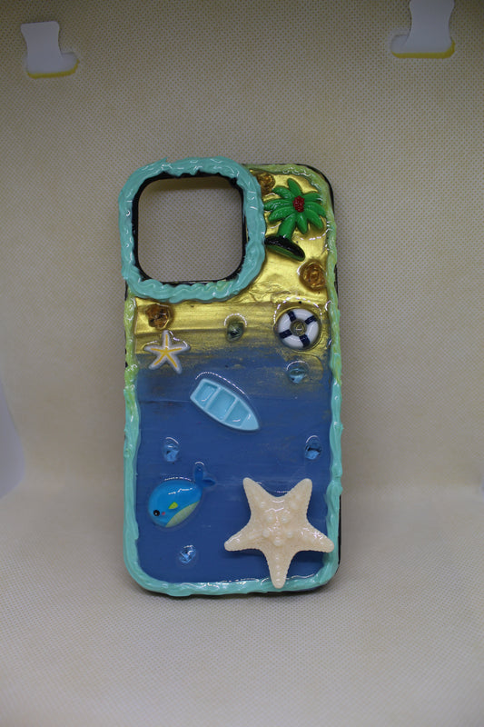 Trip to the sea iPhone 15 pro Max phone case